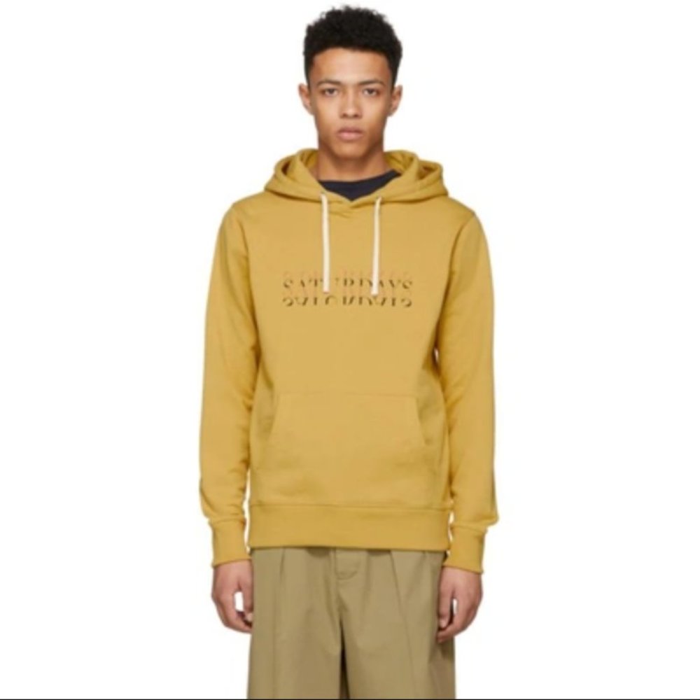 SATURDAYS NYC STRIKETHROUGH HOODIE